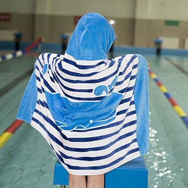 Kids Bath Towel Wrap for Boys Girls Hooded Pool Beach Towels Bathrobe Soft Plush Absorbent Cotton Style1