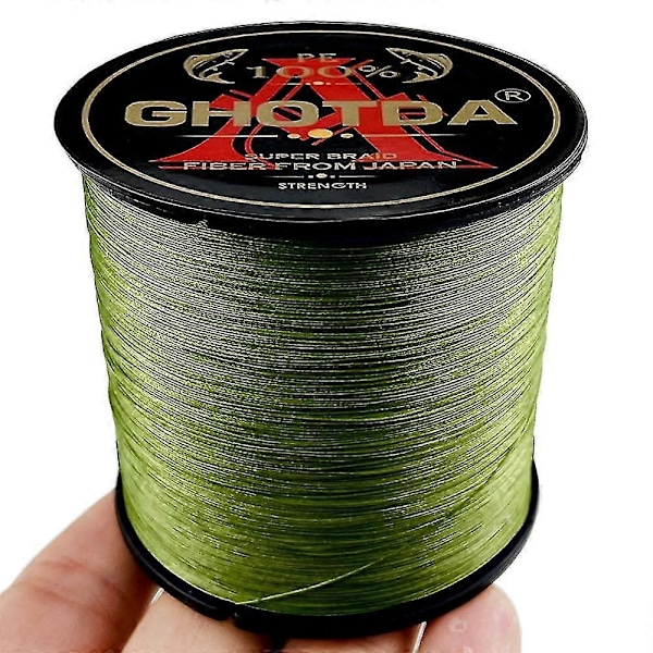 Fiske line 300m 500m 1000m 4 tråde multifilament fiskesnøre karpefiskeri 10-120lb Orange