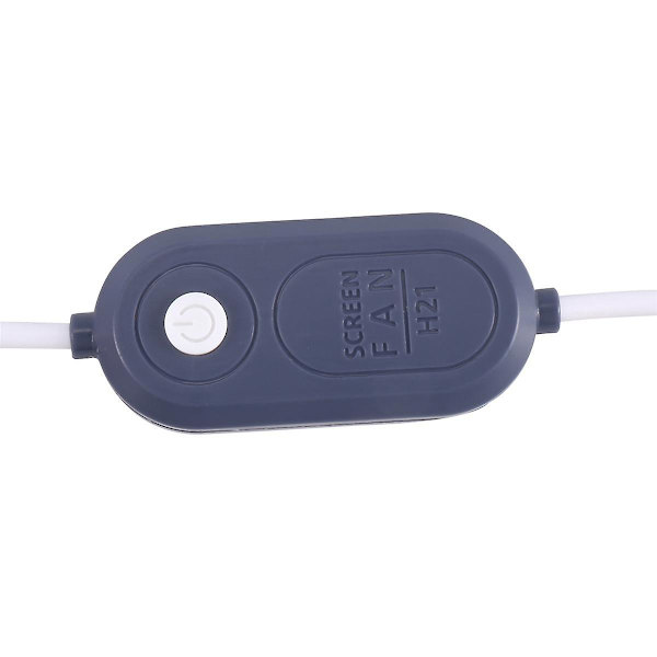 Liten skrivbordsfläkt USB-driven minfläkt för kontorsdatorer, 3 hastigheter skrivbordsfläkt med justerbar