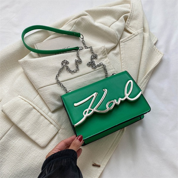 Flap Crossbody Axelväska PU Läder Crossbody Väska Handväska Telefonplånbok Axelväska för Kvinnor Arbete Dejting Svart Green