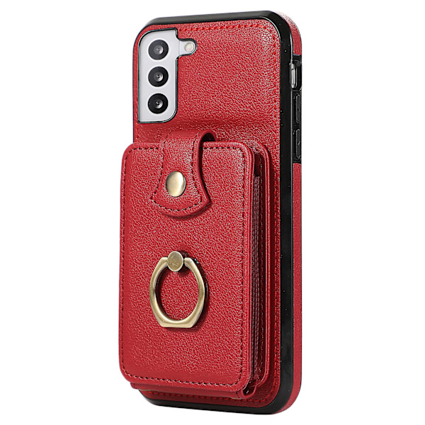 Samsung Galaxy S23+ Fodral Rfid Blockering Mobiltelefon Skal Stöd Tpu+pu Läder Skal Red