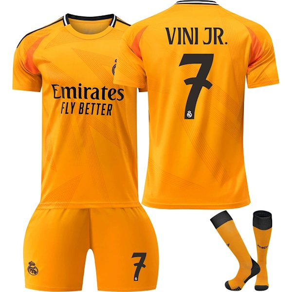 2024-2025 Real Madrid bortedrakt barn og voksne ny sesong nyeste fotballdrakter No. 7 S