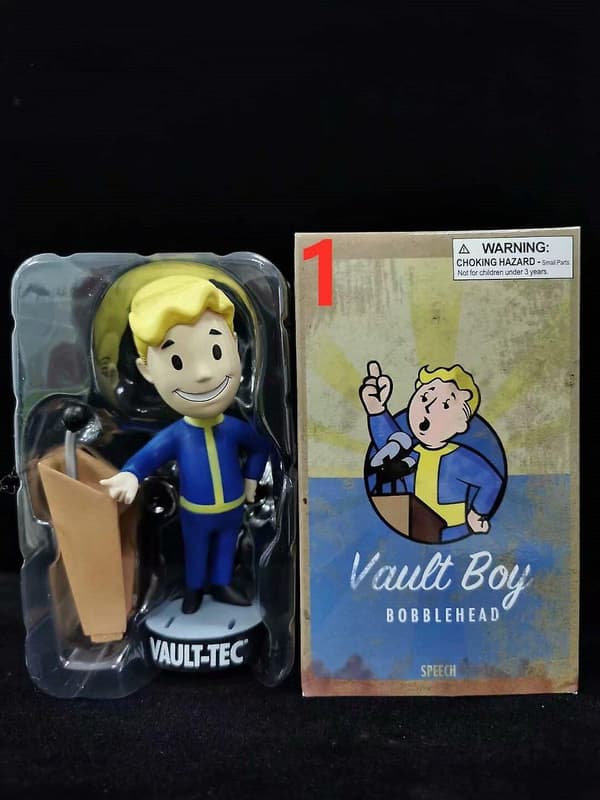 Fallout Vault Boy Bobble Head PVC Actionfigur Samleobjekt Modellleketøy Style 1