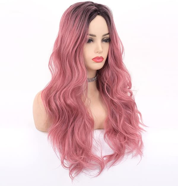 Brun damperuk med rosa gradient