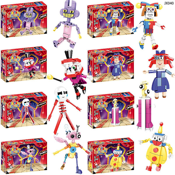Fantastiske Digitale Cirkusfigurer Byggeklodser Legetøj til Børn i Alderen 7-14 Style D