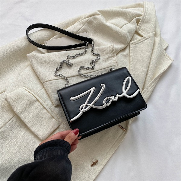 Flap Crossbody Axelväska PU Läder Crossbody Väska Handväska Telefonplånbok Axelväska för Kvinnor Arbete Dejting Svart Black
