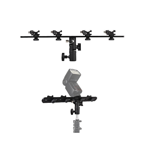 Flash Base Reflektor Flash Guide Fotografi Fyldlys Stativ Telefon Multi-position Live Streaming Glide Stativ, b