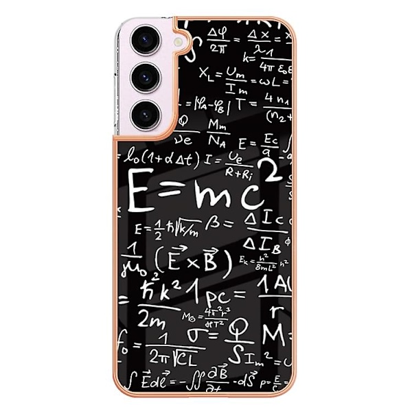 Samsung Galaxy S23 5g:lle sähköpinnoitettu marmori kaksoispuolinen Imd-matkapuhelinkotelo Equation