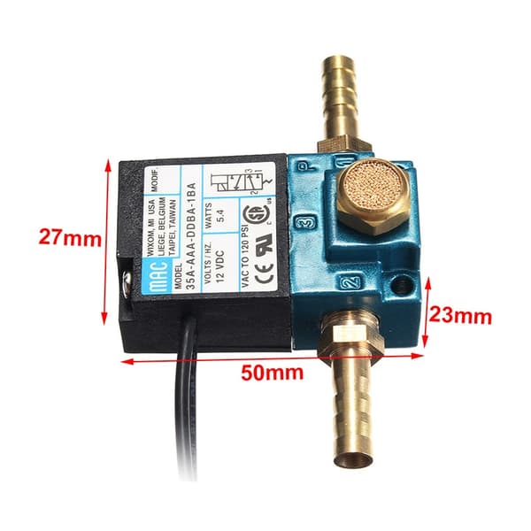 DC12V 5.4W 3-port magnetventil elektronisk laddtrycksreglerande magnetventil 35A-AAA-DDBA-1BA 12V 35A-AAA-DDBA-1BA