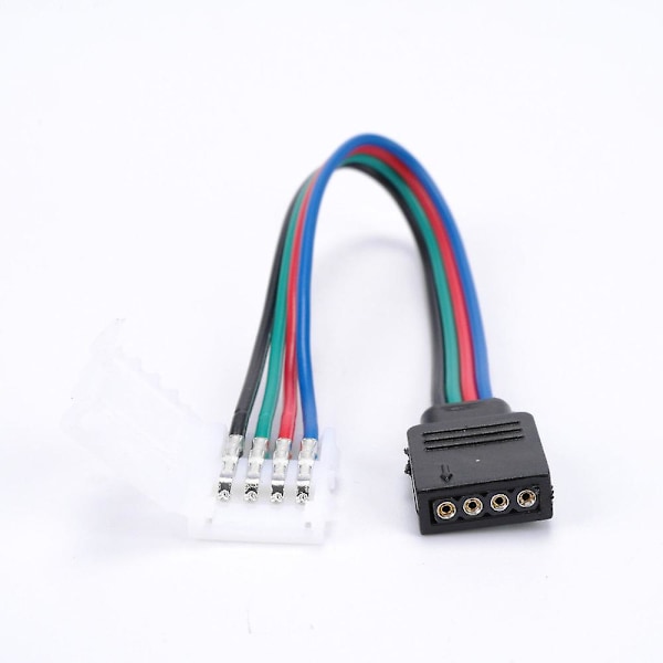 10 kpl 10 mm 4-nastainen uros-naaras PCB-liitinjohto RGB 5050 3528 LED-nauhoille