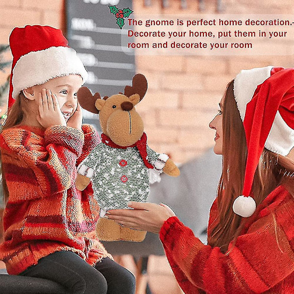 Sød Stoppet Elf Dukke Pynt Julemand Jul Hjemme Dekoration Og Gave Kærlighed style 3