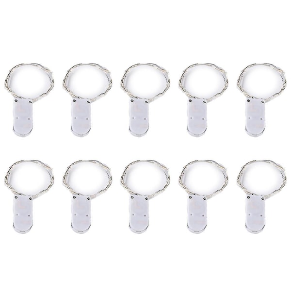 10 Pack Fairy Lights Battery Powered, 10 Feet 30 Leds For Diy Wedding Party Bedroomchristmas