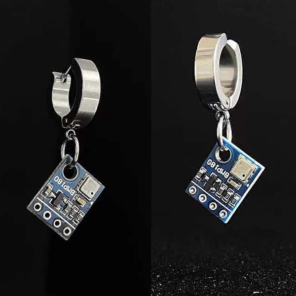 Teknologi Sense Ørering Cyberpunk Rustfrit Stål Øreringe Trend Smykker Ear Piercing Style A