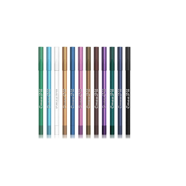 Bright Makeup 12 Färgade Ögonskuggor Eyeliner Penna 100g GAO242177