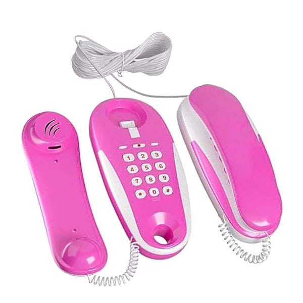 Barnelek Telefon Intercom, Barnelek Telefon Intercom Leke med Ekte Ringelyder, 7 Meter Telefonledning