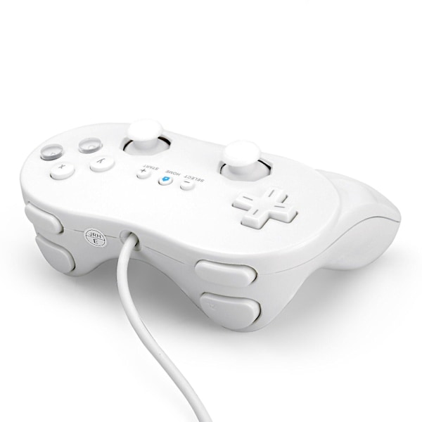 (2-pack) Klassisk Pro Trådbunden Kontroller för Wii Vit Spelkontroll