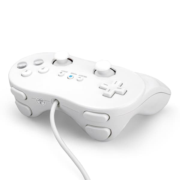 (2-pakning) Klassisk Pro Trådløs Kontroller for Wii Hvit Gamepad Joypad