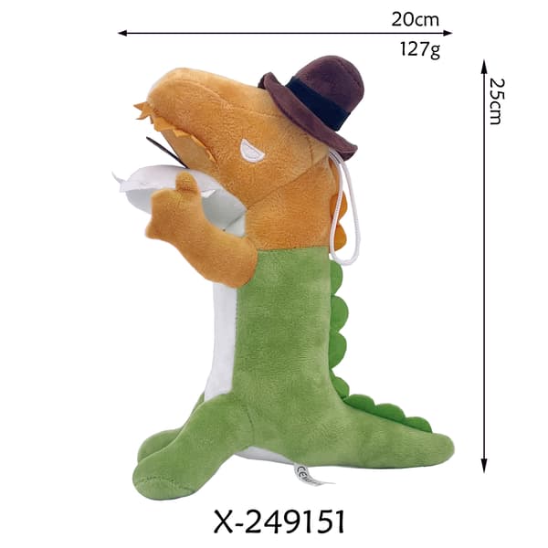 Det fantastiske digitale cirkus Jax Burger Plys grumpy crocodile