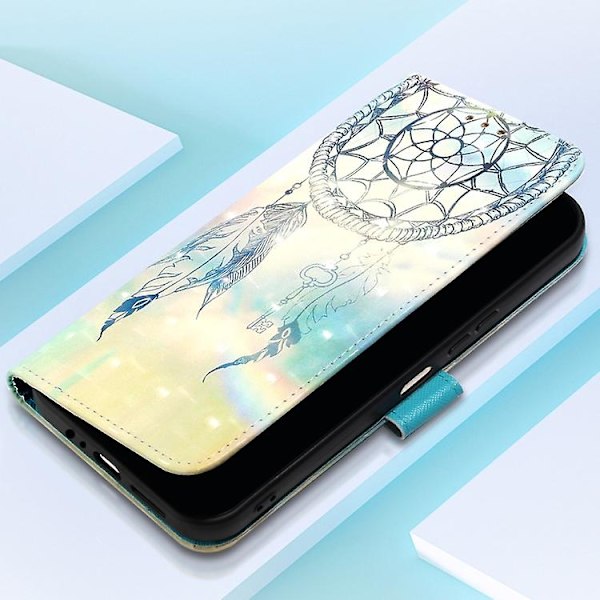 For Samsung Galaxy A05s 3D Maleri Vandret Flip Læder Mobiltelefon Etui Dream Wind Chimes