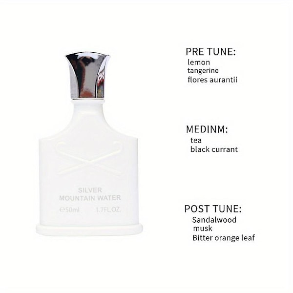 -Silver Mountain Spring  : Forfriskende fruktig duft for menn - Perfekt for dating, fester og gaver!