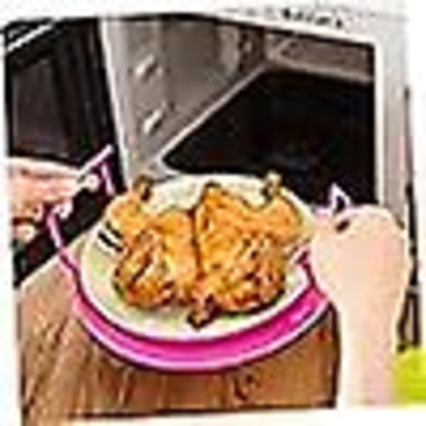 1 stk. køkkenopvaskdamper, mikrobølgeovnsdamperbakke, mikrobølgeovnshylde, mikrobølgeovnsopvarmningslagdelt baconkoger til mikrobølgeovn, mikrobølgeovnsbaconbakke blue