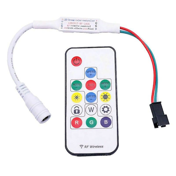 DC5V Hjem LED Strip Light Controller IR RGB LED Strip Fjernbetjening med 14 Taster