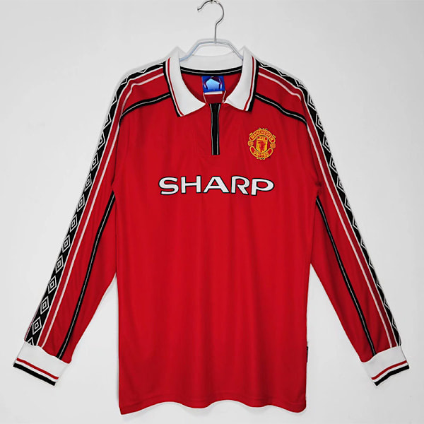 Retro legendaarinen 98-99 Manchester United pitkähihainen pelipaita Beckham No. 7 Beckham No. 7