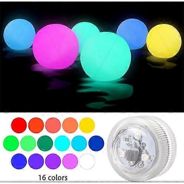Flytende bassenglys, 4 stk. Utendørs balllys med fjernkontroll, IP68 vanntett LED-balllys, 16 farger RGB-skiftende balllys for svømming 40cm luminous sphere