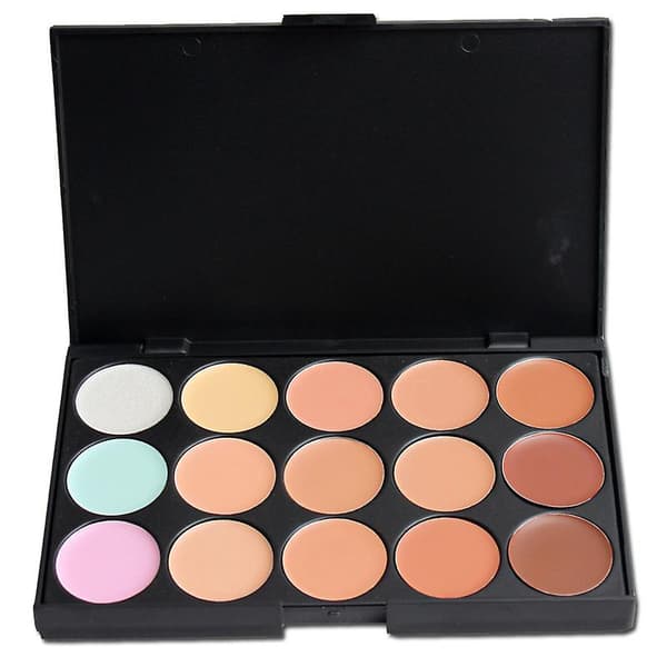 15 Farver Professionel Makeup Kontur Ansigtscreme Concealer Foundation Palette 1