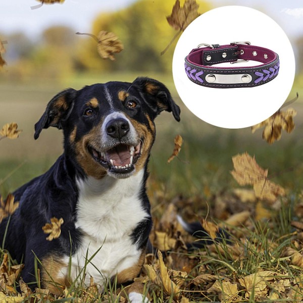 Blueberry Pet 9 Color Soft Safety 3m Reflective Jacquard Neoprene Upholstered Dog Collar