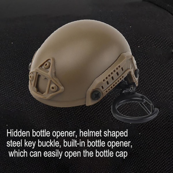 Mini Helmet Model Keychain Carry Beer Bottle Opener Car