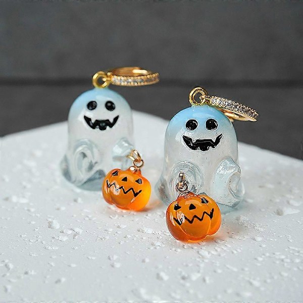 Halloween Örhängen i rostfritt stål Spökpumpa Örhängen Mode Öronsmycken A1