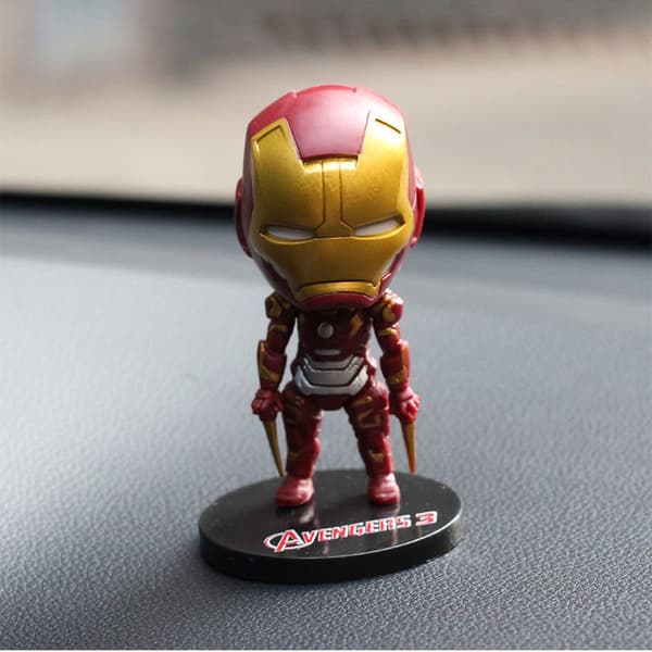6 stk. Blind Box Drengelegetøjsmodel Mini Dukke Marvel Avengers Spider-Man Dukke