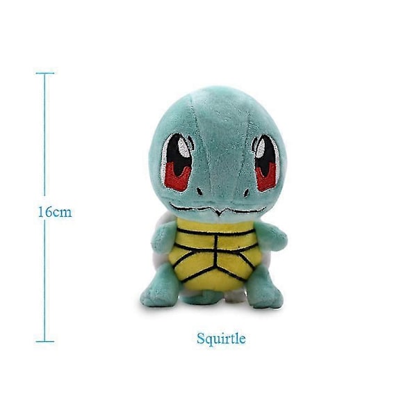 40 stilar Anime Docka Poliwag Bulbasaur Charmander Lapras Snorlax Plysch Leksak Julgåva för Barn 16cm Squirtle