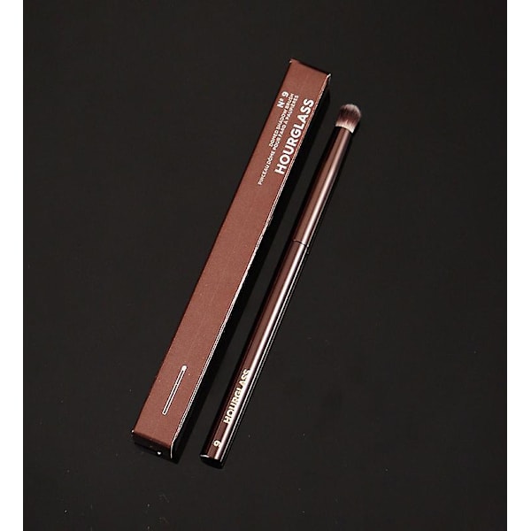 1 kpl HG Pro -meikkisiveltimet Puuteri Contour Blusher Meikkisiveltimet Korostusväri Pronssinvärinen hieno ammattimainen metallivarsi laatikolla 9