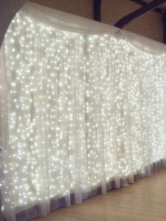 LED-verhovalaisuketju White 3x2