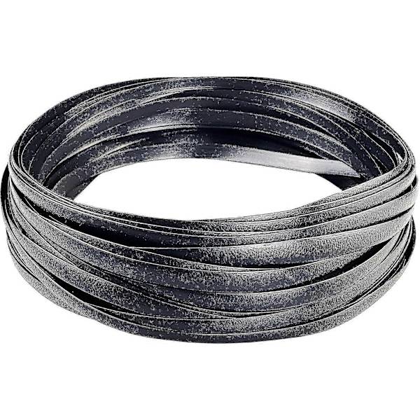 Flet Reparationssæt 37m 120ft Flet Reparationsartikler To-tonet Gradient Mørkebrun med Lysebrune Striber Plast Rattan Materiale til Patio Stol Repai Black