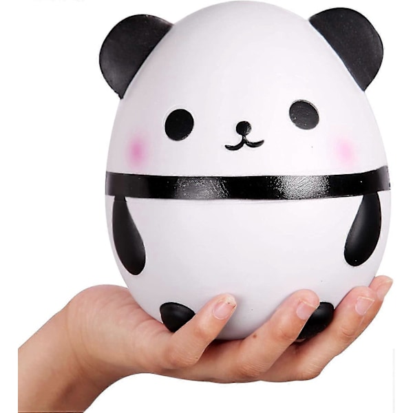 Squishies panda egg Slow Rising Squeeze Toys Scented Kawaii  Animal Toy for Kids Adults 1 Pcs (Hvit)