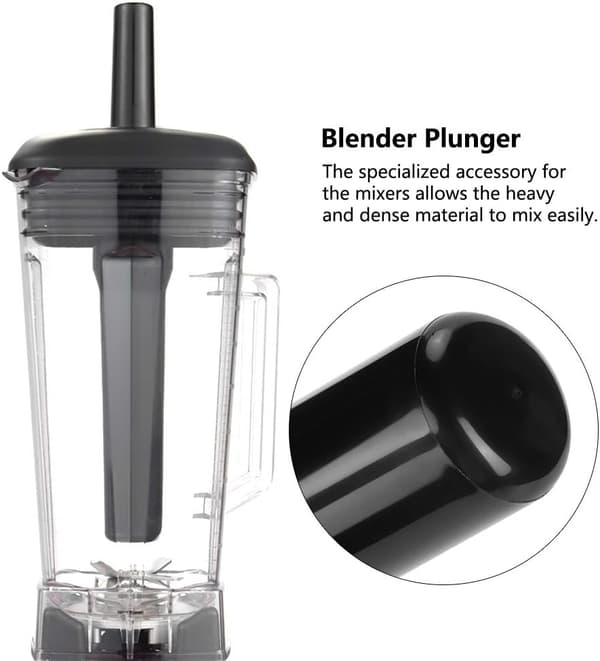 Blender Accelerator Baton Plastkolv Kolversättningsstav för Vitamix Blender