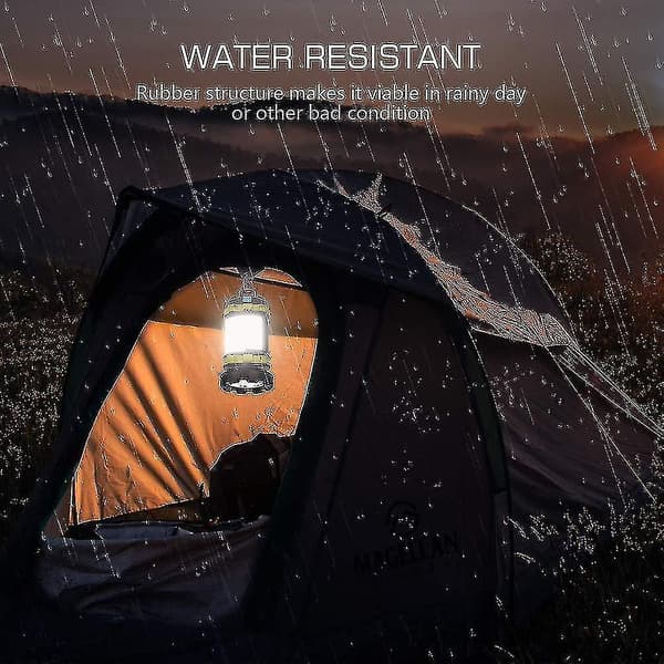 Campinglanterne, USB-opladelig LED Campinglys Dæmpbar Vandafvisende Multifunktionel Campinglygte