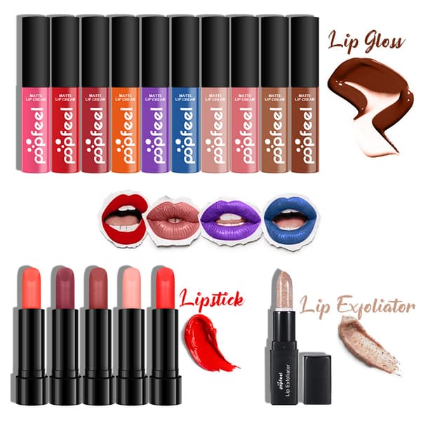 POPFEEL Makeup-set för Nybörjare, Makeup för Flickor KIT001 14pcs