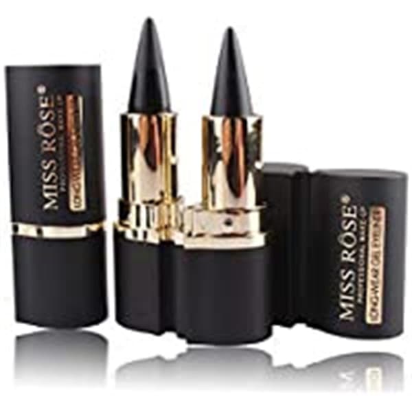 Miss Rose Mat Quick-Drying Eyeliner Single Sort Sort Intens Eyeliner Pen (2 stk)