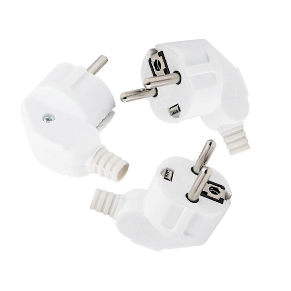3-pack stickproppar, gummiskyddade kontaktproppar, 250v (16a) proppar, vinklade proppar, vattentäta utomhusuttag