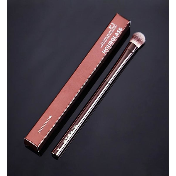 1 stk HG Pro sminkebørster Pudderkontur Blusher Sminkebørste Høylys Bronzer utsøkt Profesjonelt metallhåndtak med eske 3