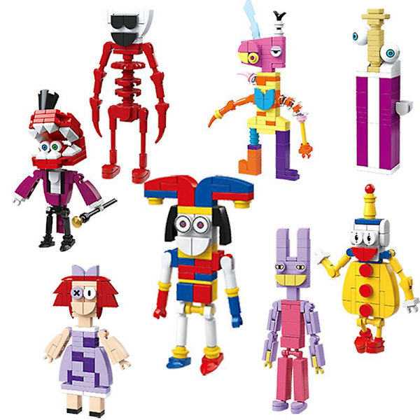 Fantastiske Digitale Cirkusfigurer Byggeklodser Legetøj til Børn i Alderen 7-14 Style A