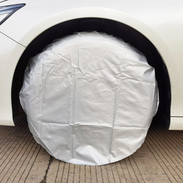 D Car Spare Tire Protective Cover Waterproof Dustproof Wheel Bag 4 Pack Universal
