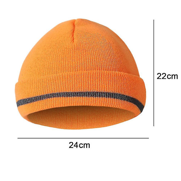 Mænds Vinter Beanie Hat Varmt Strikket Cuffed Plain Toboggan Ski Skull Cap