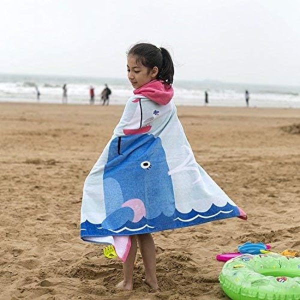 Kids Bath Towel Wrap for Boys Girls Hooded Pool Beach Towels Bathrobe Soft Plush Absorbent Cotton Style7