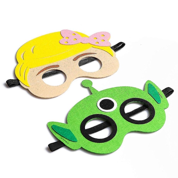 12pcs Cute Animal Birthday Party Masks For Kids