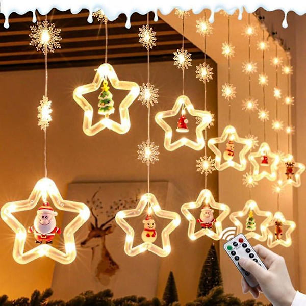 Julepynt LED Julelysstreng 8 Tilstande USB-drevet Vandafvisende Feelyse Jule Sn